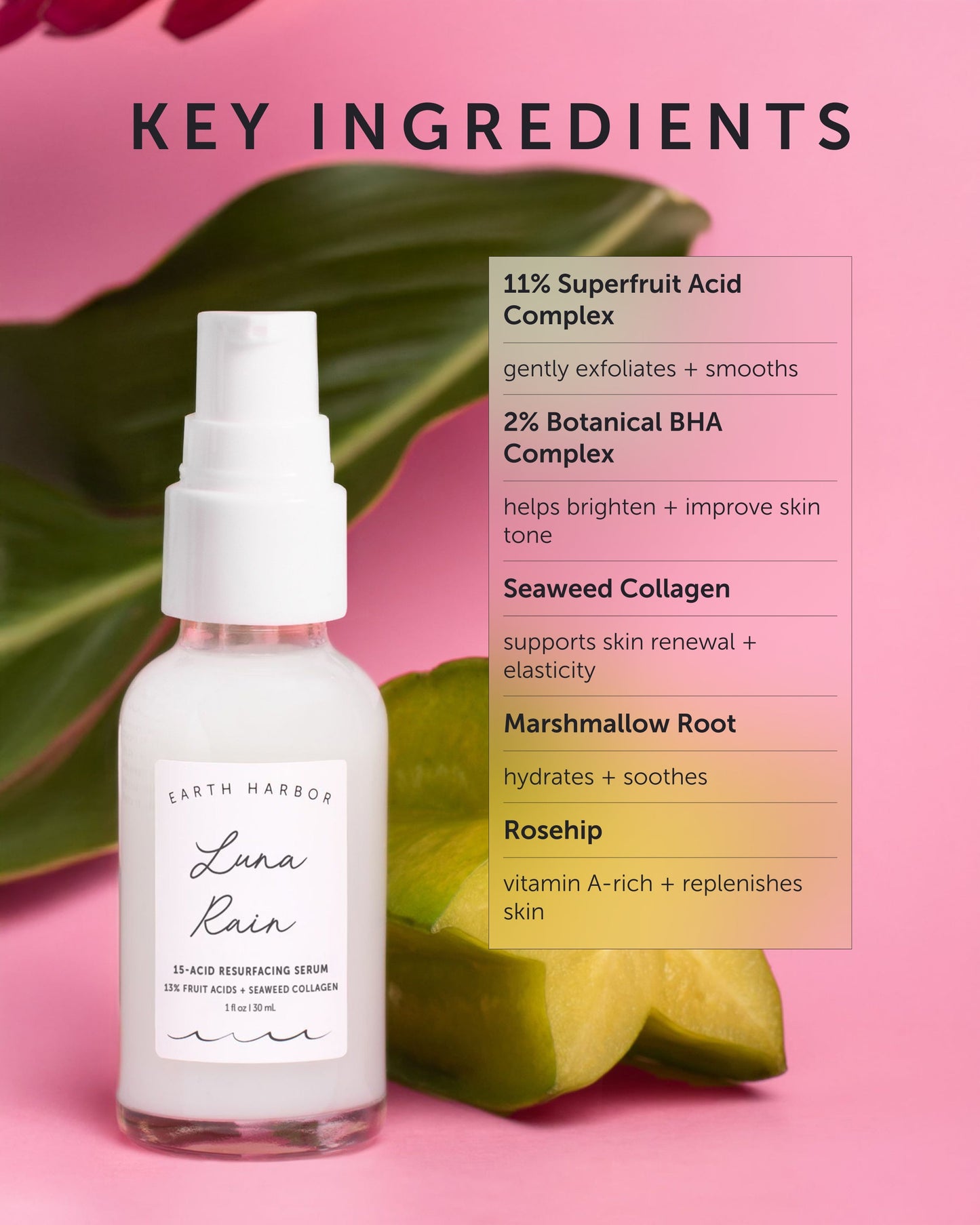 LUNA RAIN 15-Acid Resurfacing Serum - Refill