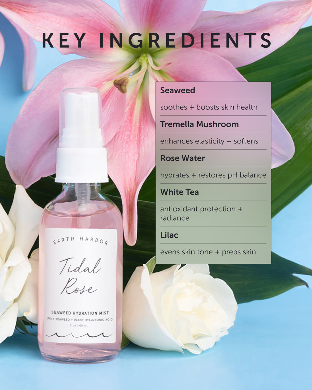 TIDAL ROSE Seaweed Hydration Mist - Refill